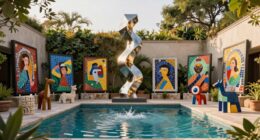 top outdoor pool art