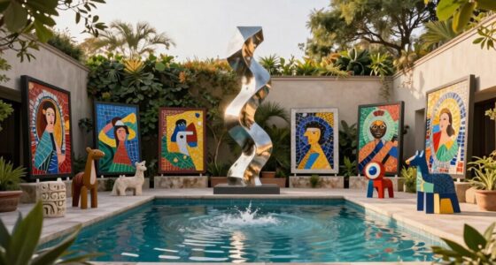 top outdoor pool art
