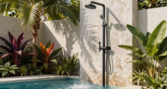 top outdoor pool shower kits