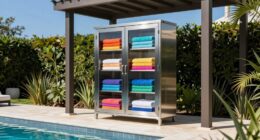top outdoor towel cabinets