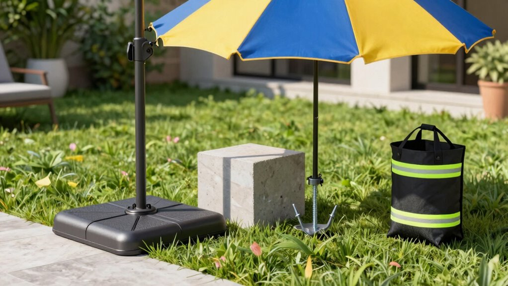 top patio umbrella anchors