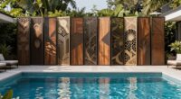 top pool area screen designs