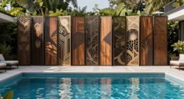 top pool area screen designs