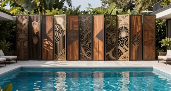 top pool area screen designs