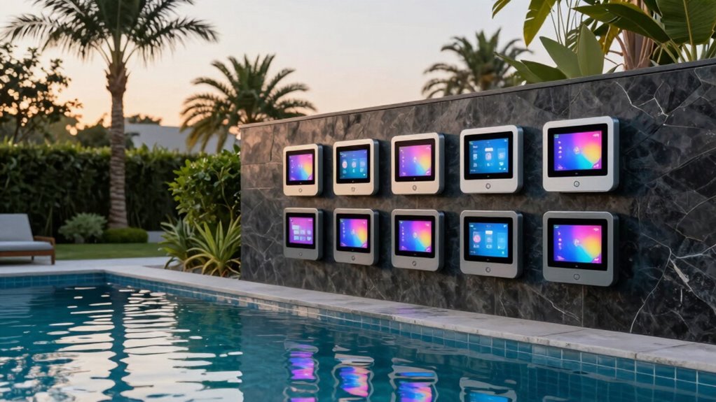 top pool automation panels