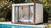 top pool changing cabanas
