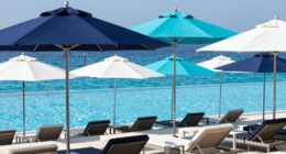 top pool deck umbrellas