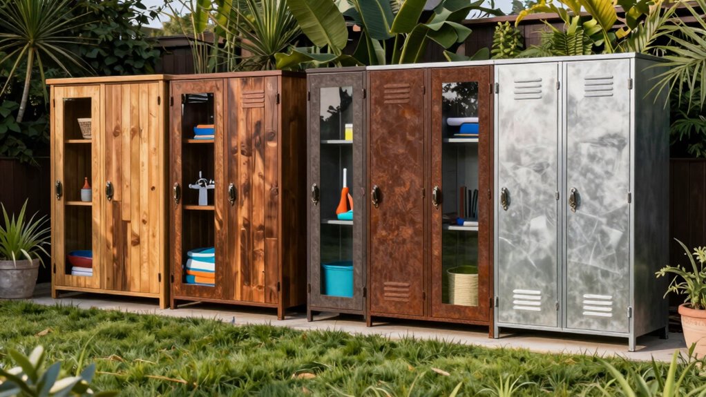 top pool equipment storage