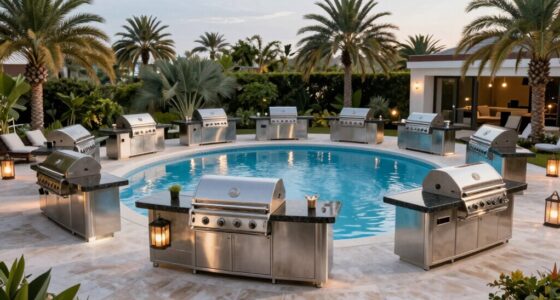 top pool patio grill islands