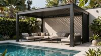 top pool patio motorized pergolas