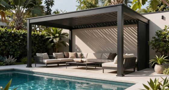top pool patio motorized pergolas