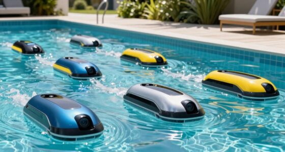 top pool skimmer robots
