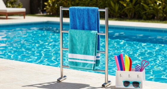 top pool towel racks