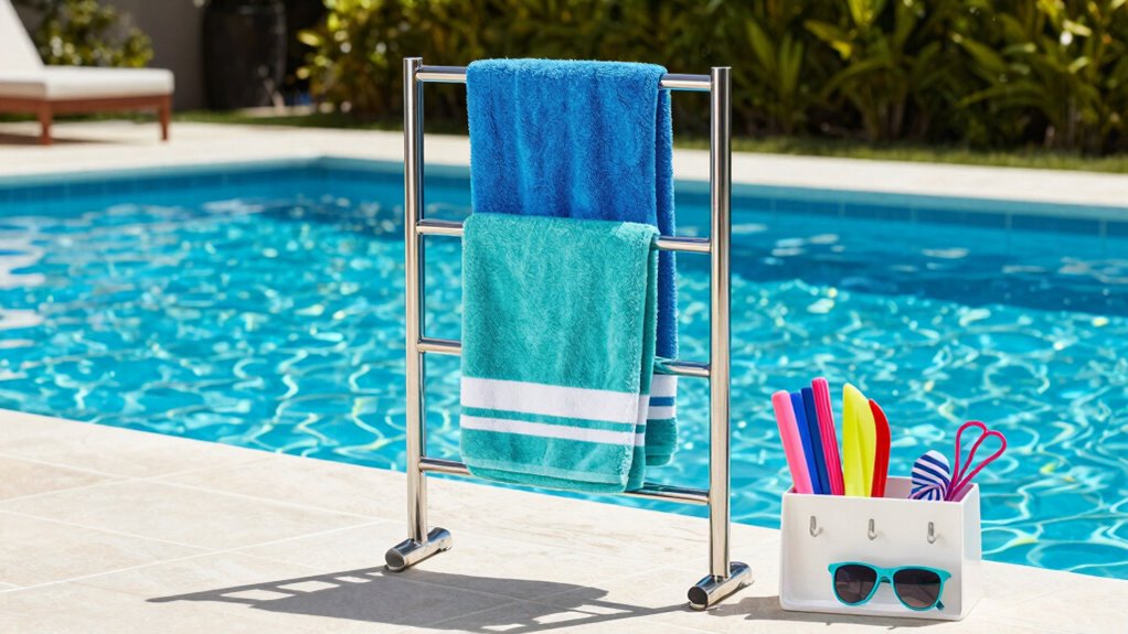 top pool towel racks