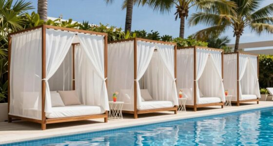top poolside cabana tents