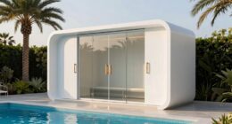 top poolside changing stations