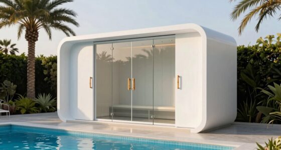top poolside changing stations