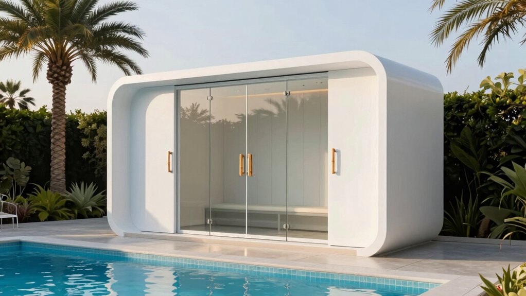 top poolside changing stations