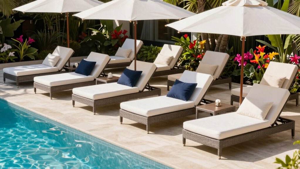 top poolside lounge sets