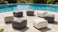 top poolside ottomans