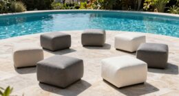top poolside ottomans