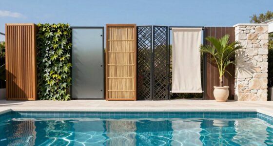 top poolside privacy options