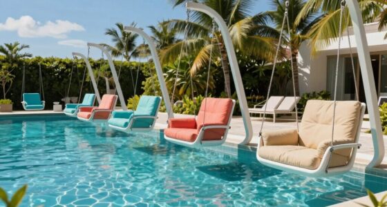 top poolside swing chairs