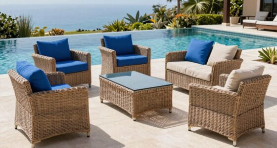 top poolside wicker sets