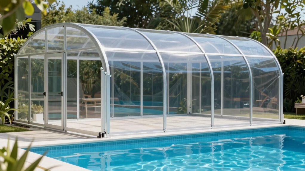 top retractable pool enclosures