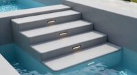 top storage swim spa steps