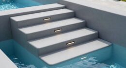 top storage swim spa steps