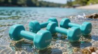 top water exercise dumbbells
