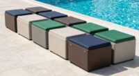 top waterproof pool benches