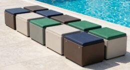 top waterproof pool benches