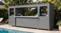 top waterproof pool cabinets
