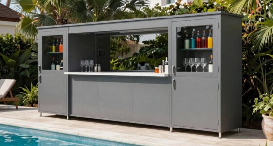 top waterproof pool cabinets