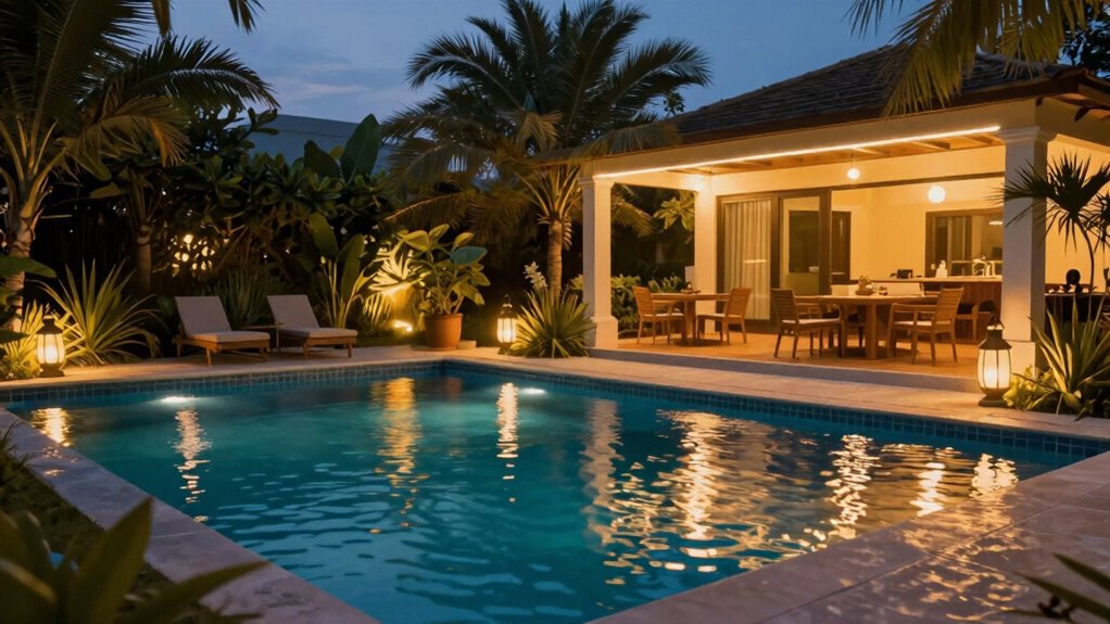 transformative pool lighting ambiance
