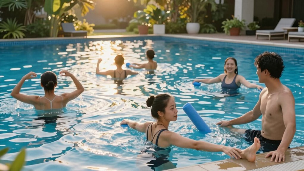 water based recovery routines emphasized