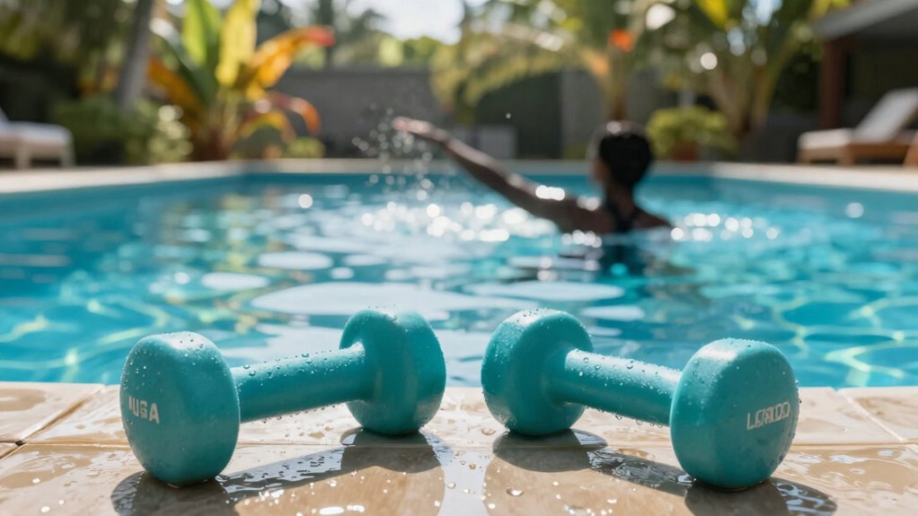 water workout dumbbell essentials