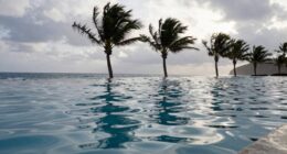 wind impacts infinity pool