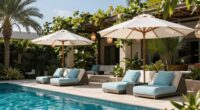 wind resistant pool lounge design