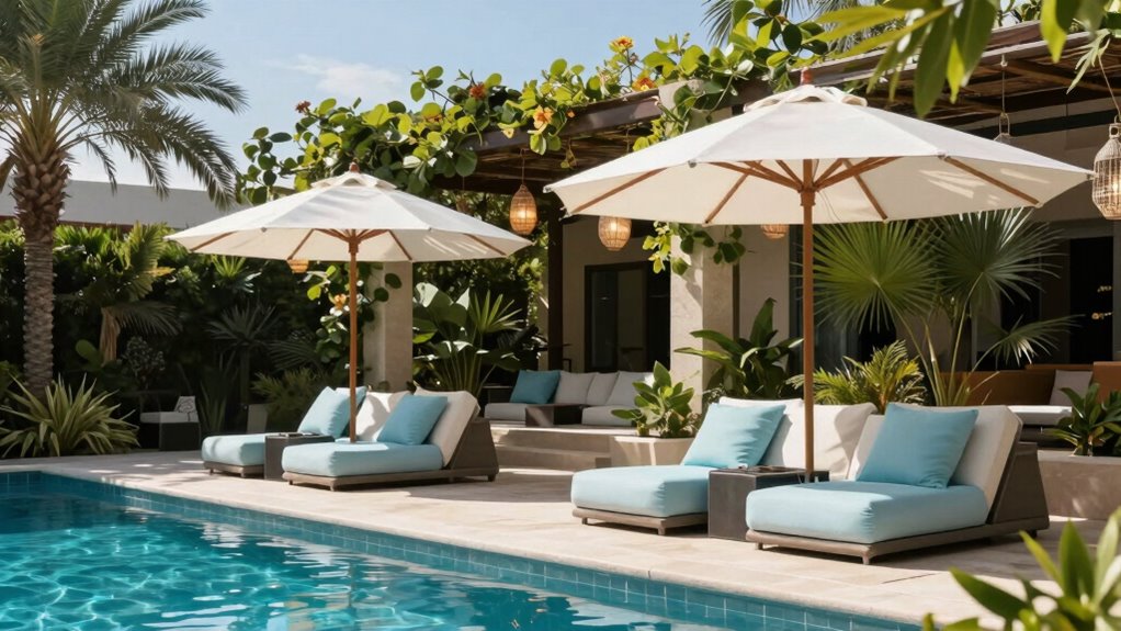 wind resistant pool lounge design