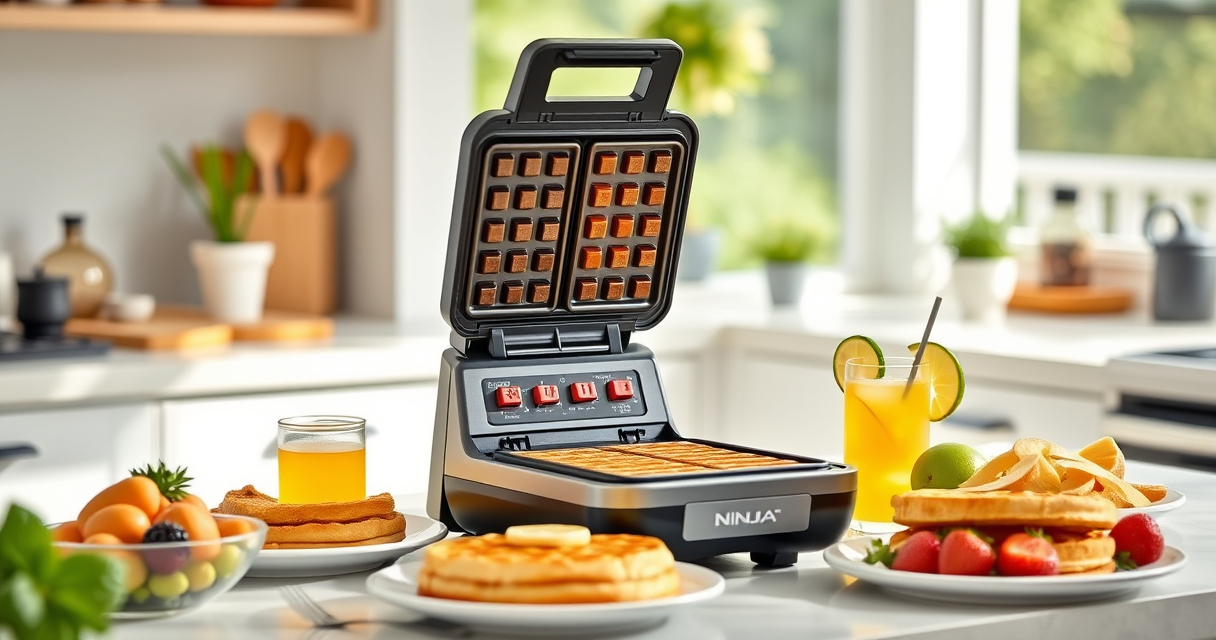Make Perfect Summer Waffles with the Ninja Belgian Waffle Maker Pro