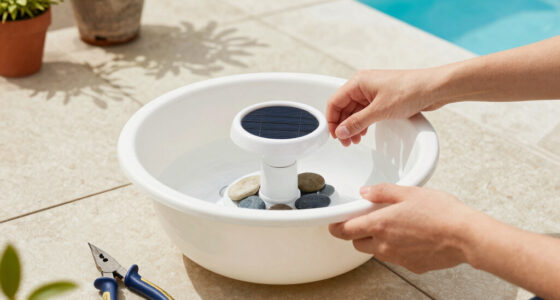 DIY A Water Bowl Planter With A Cheap Solar Fountain And Bring Cooling Sound And Color To Your Summer Garden