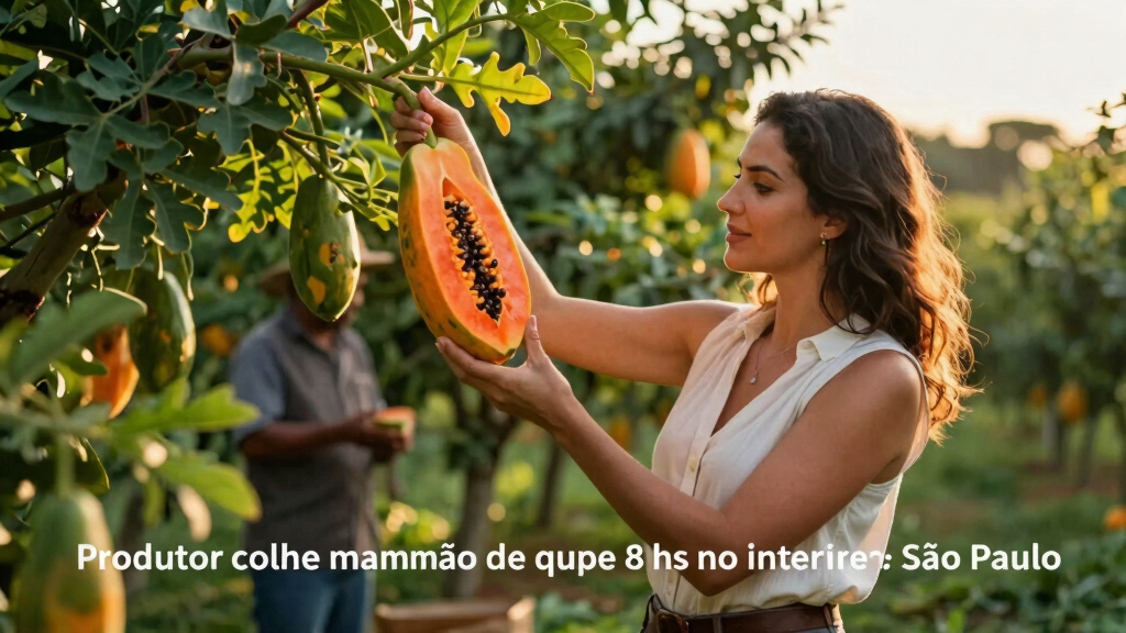 Farmer Harvests Nearly 8 Kg Papaya In São Paulo Countryside