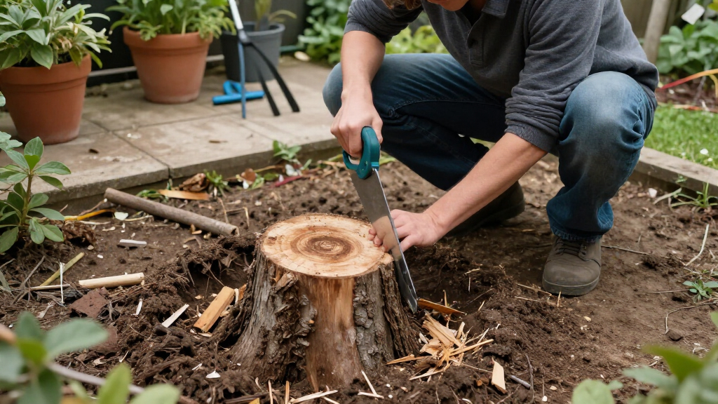 I Didn't Want To Pay To Remove My Old Tree Stump – So I Hid It In An Unconventional Way