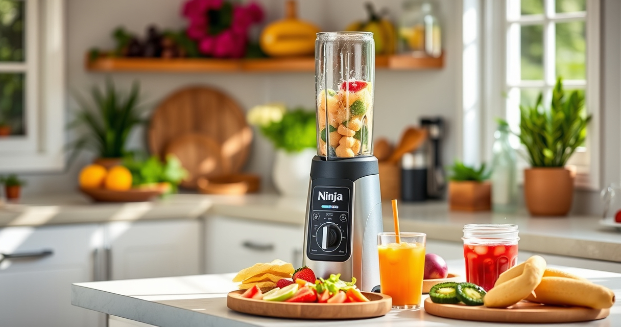 Refreshing Summer Smoothie with Ninja BC151EM Blast Portable Blender
