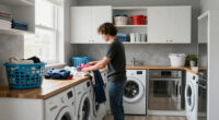A Laundry Room Was An Eyesore Until IKEA Cabinets Gave It An Organized Redo