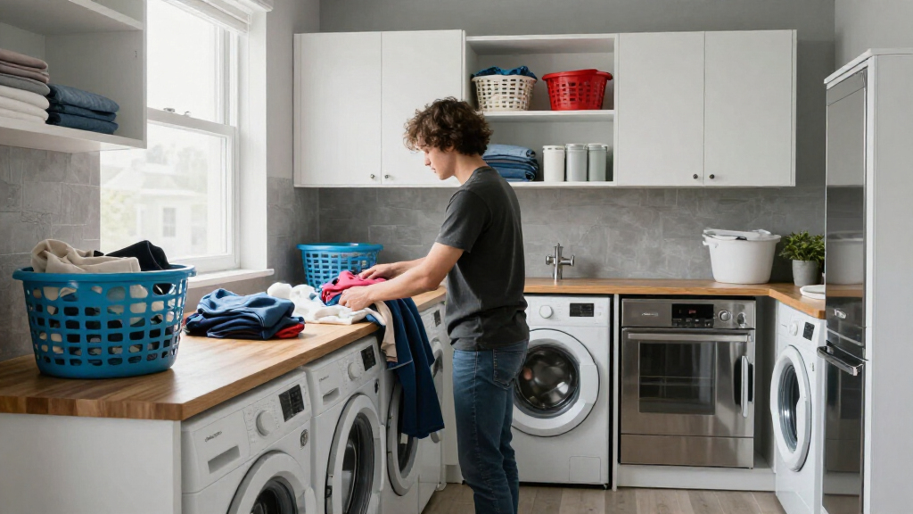A Laundry Room Was An Eyesore Until IKEA Cabinets Gave It An Organized Redo