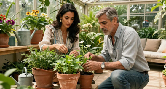 Amal And George Clooney's Greenhouse Shows How To Create A Lush Container Garden In The Smallest Spaces